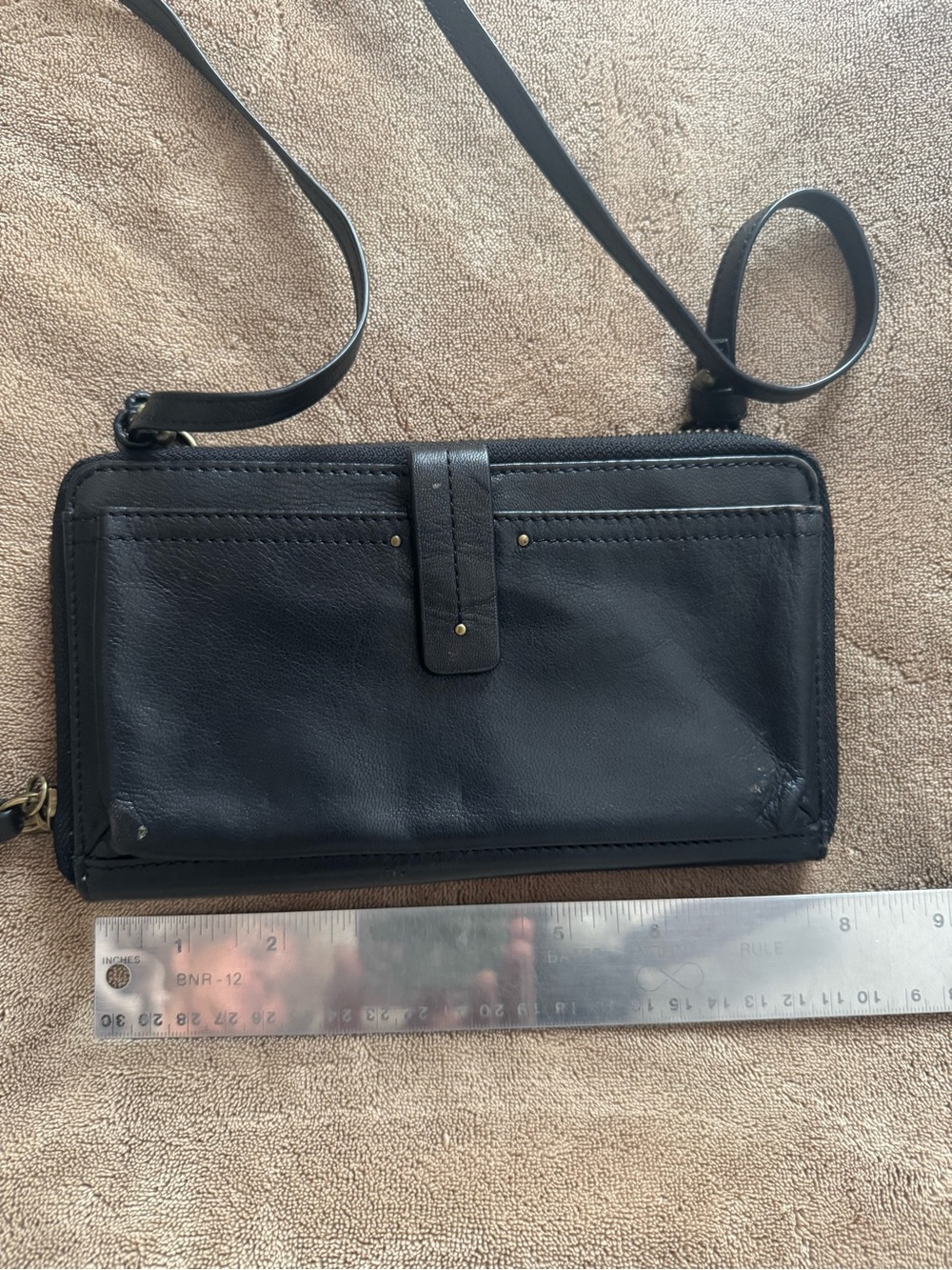 Lucky Brand Black Crossbody Wallet Bag